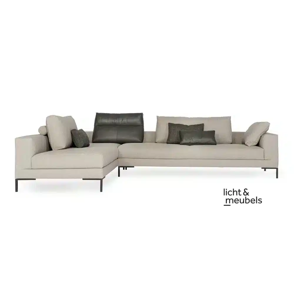 Design on Stock Aikon Lounge bank - Hoekopstelling met 2x 1-arm voorkant lichtenmeubels