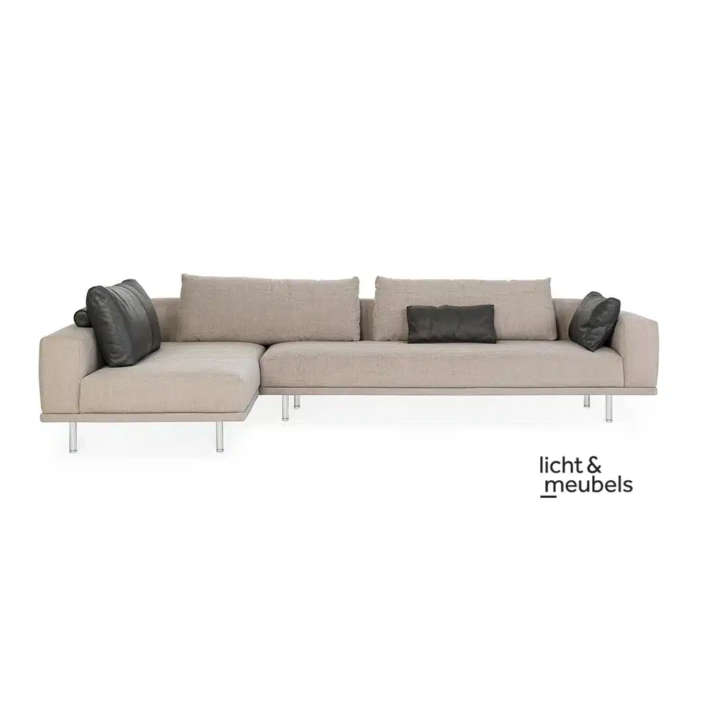 Design on Stock Cascade Bench 1-arm and chaise longue front light furniture