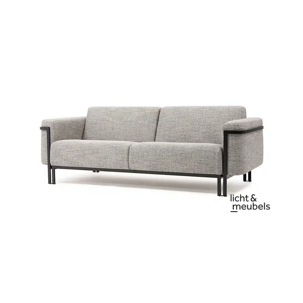Harvink - Flink luxury and comfortable sofa lichtenmeubels amsterdam Fabric: Bari 75 Frame: Black