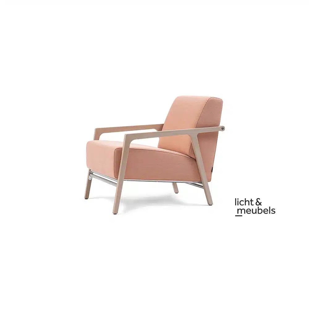 Harvink Splinter retro en veelzijdig Lage Rug vrolijk design-fauteuil